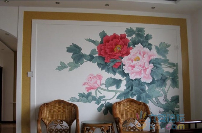 墙体彩绘牡丹图4.jpg