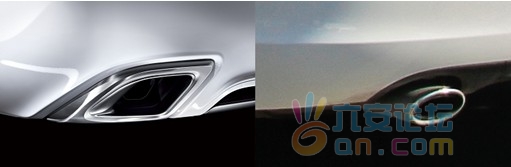 方形内嵌排气管