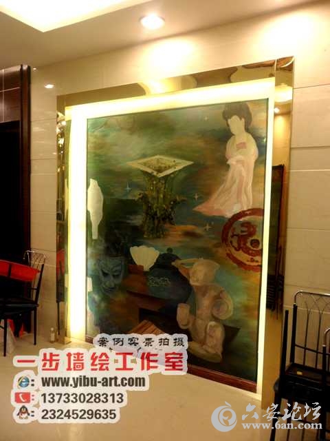 六安墙绘酒店大厅壁画.jpg