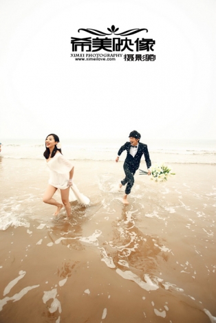 青岛婚纱摄影-青岛希美映像海边的浪漫.JPG