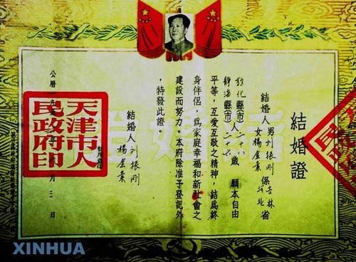 1956年天津市人民政府颁发的结婚证.jpg