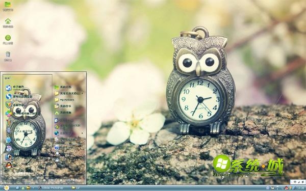 猫头鹰闹钟win8系统主题.jpg