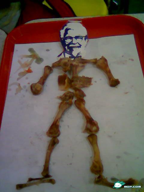 [贴图]吃KFC的时候弄的...