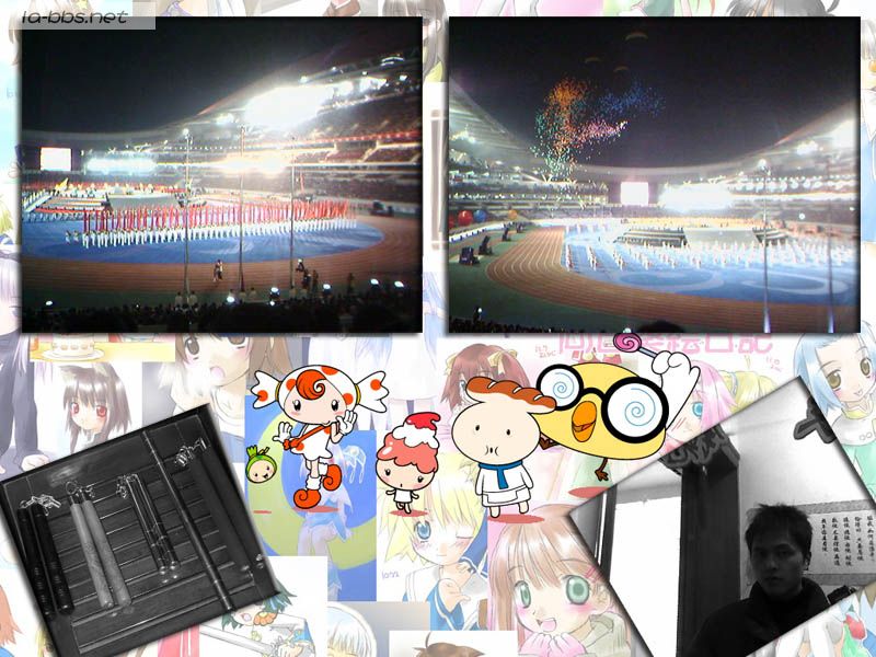 手机自拍大头贴以及十运会现场