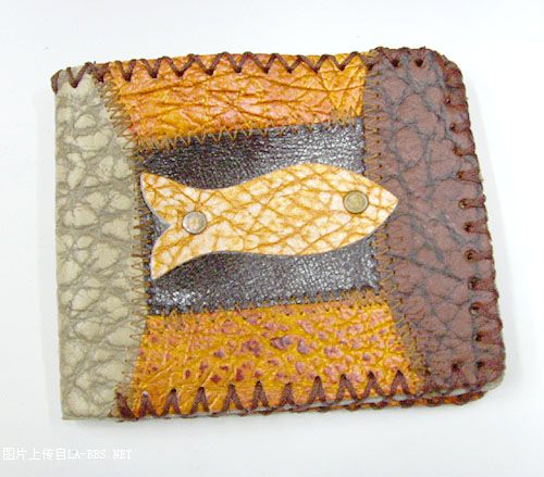 真皮二折,三折钱包.