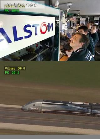 法国TGV机车时速达574.8公里创世界纪录(视频)