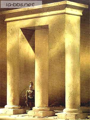 这柱子到底是方的还是园的啊？