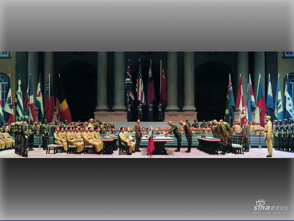 这是小日本投降的照片，下一次我们就叫他灭亡！