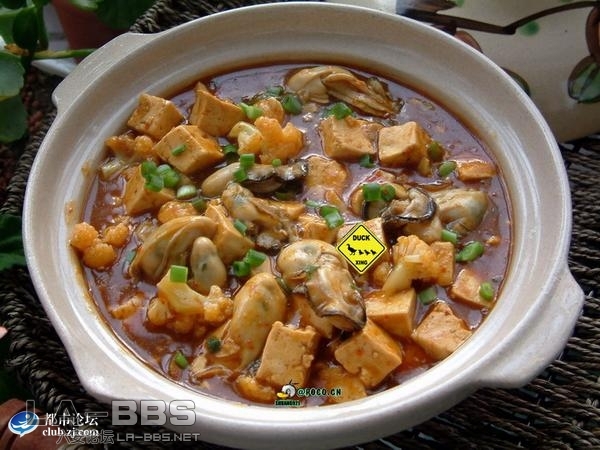 麻辣牡蛎豆腐羹