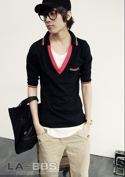 超爱这型 乖死了 好喜欢眼镜上衣 就是太瘦了嘿