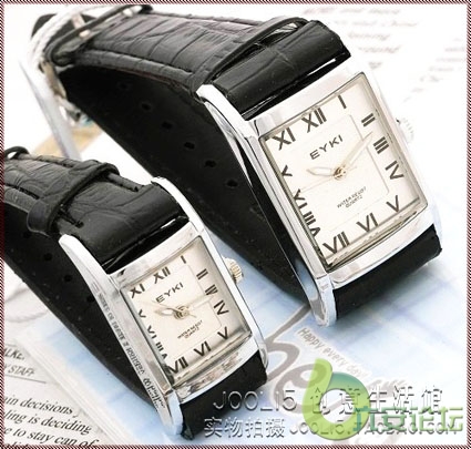 艾奇情侣表 罗马文字方形情侣手表小.jpg