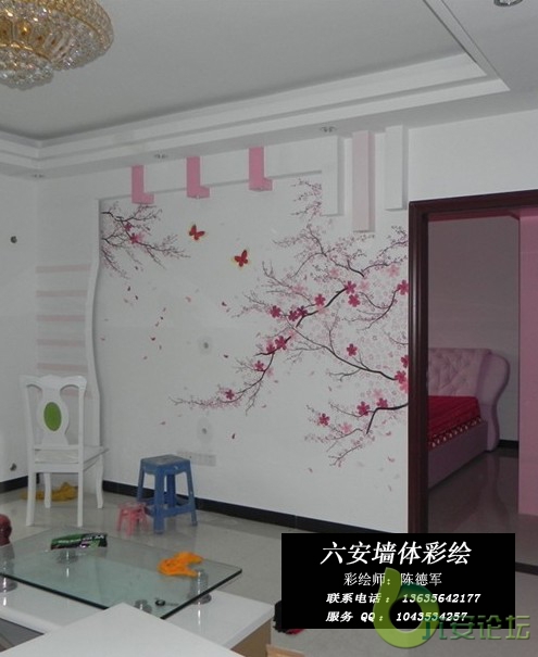 新品电视墙彩绘桃花开了.jpg