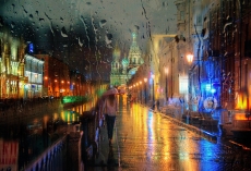 真假难辨 宛若油画般的雨天街头摄影
