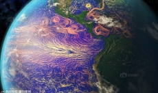 卫星图片展示洋流温度变化 美若梵高星空画作