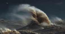 狂暴中的美!摄影师冒险拍加拿大伊利湖排空巨浪